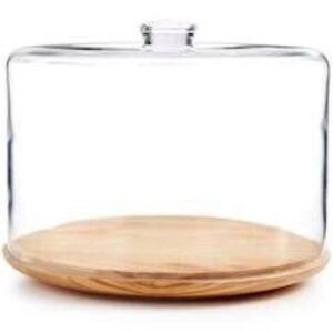 Hotel Collection cake dome glass and woo
